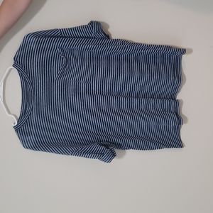 Aerie Striped Linen Blend Top
